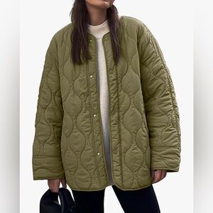 Olive Quilted Women's Jacket